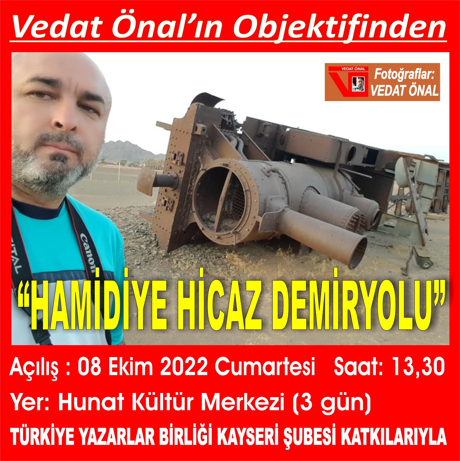 ‘Hamidiye Hicaz Demiryolu Fotoğraf Sergisi’ Kayseri’de