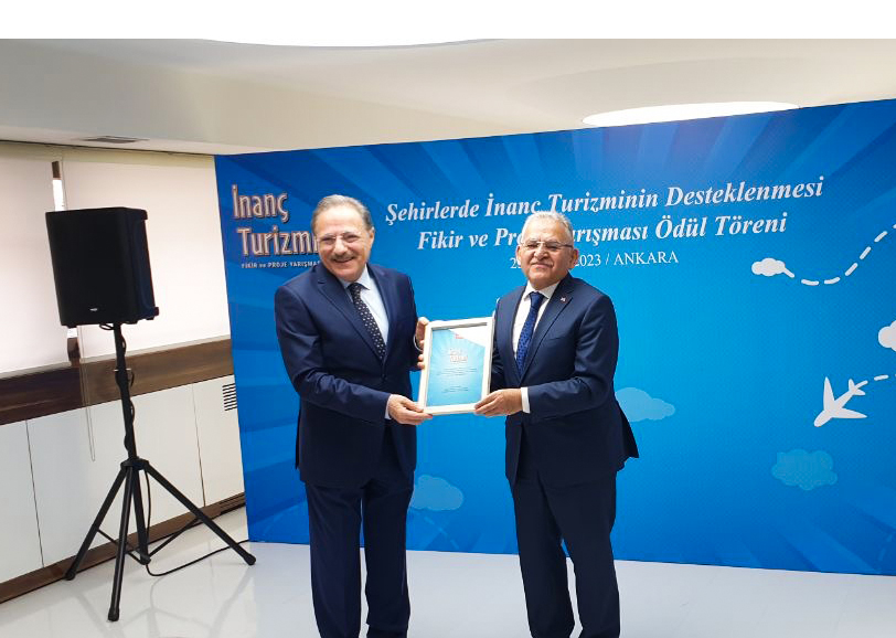 ‘İNANÇLAR TOPRAĞI KAYSERİ’ İSİMLİ PROJE ÖDÜL KAZANDI