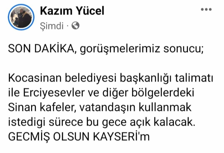KOCASİNAN BELEDİYESİ TESİSLERİNİ AÇTI