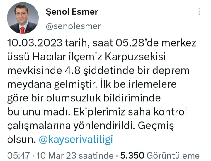 Vali Vekili Esmer: “Olumsuz bir durum yok”