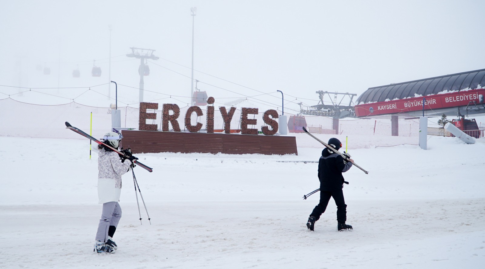ERCİYES’TE KAR KALINLIĞI 70 CM