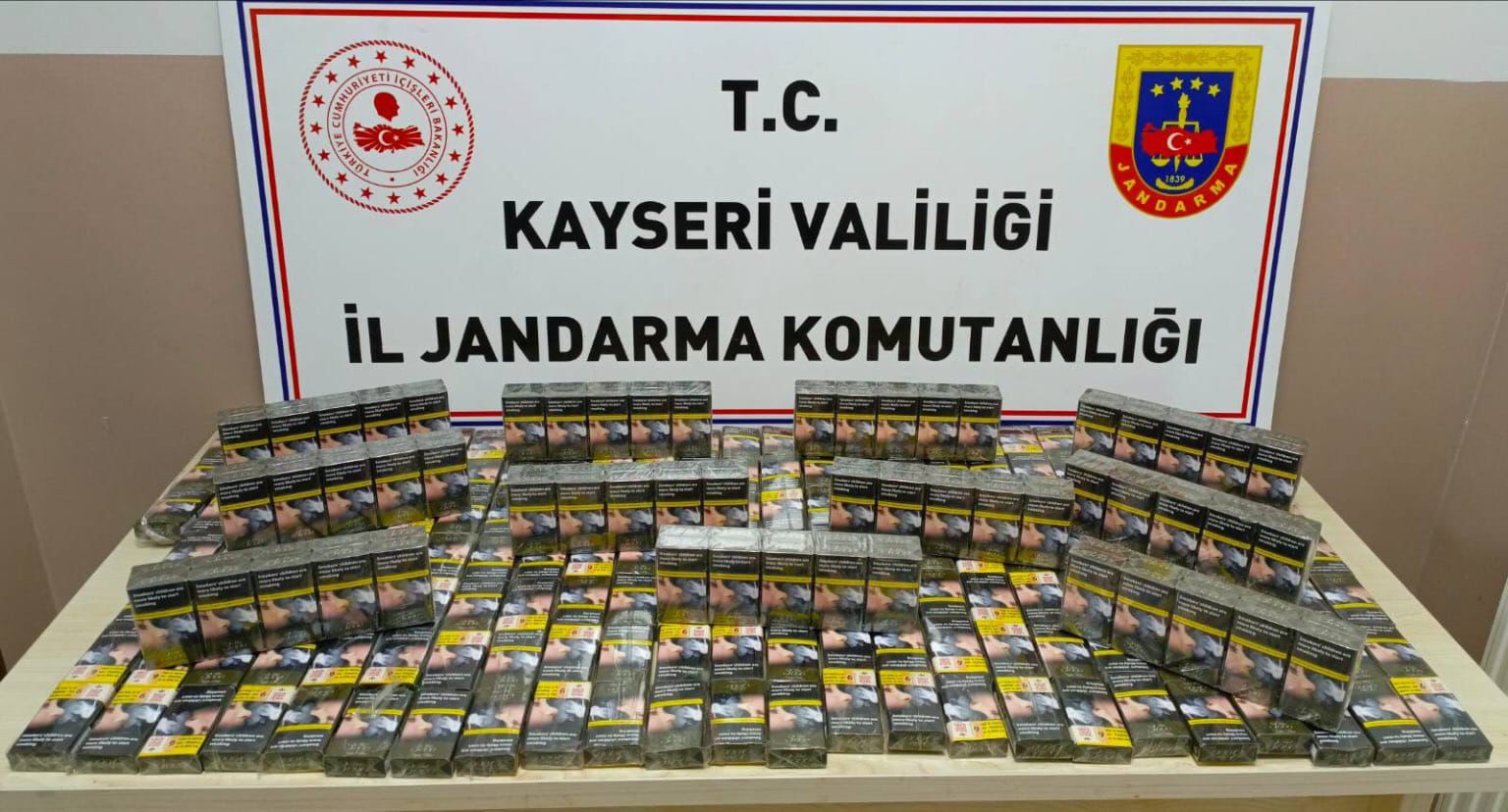 520 PAKET KAÇAK SİGARA ELE GEÇİRİLDİ